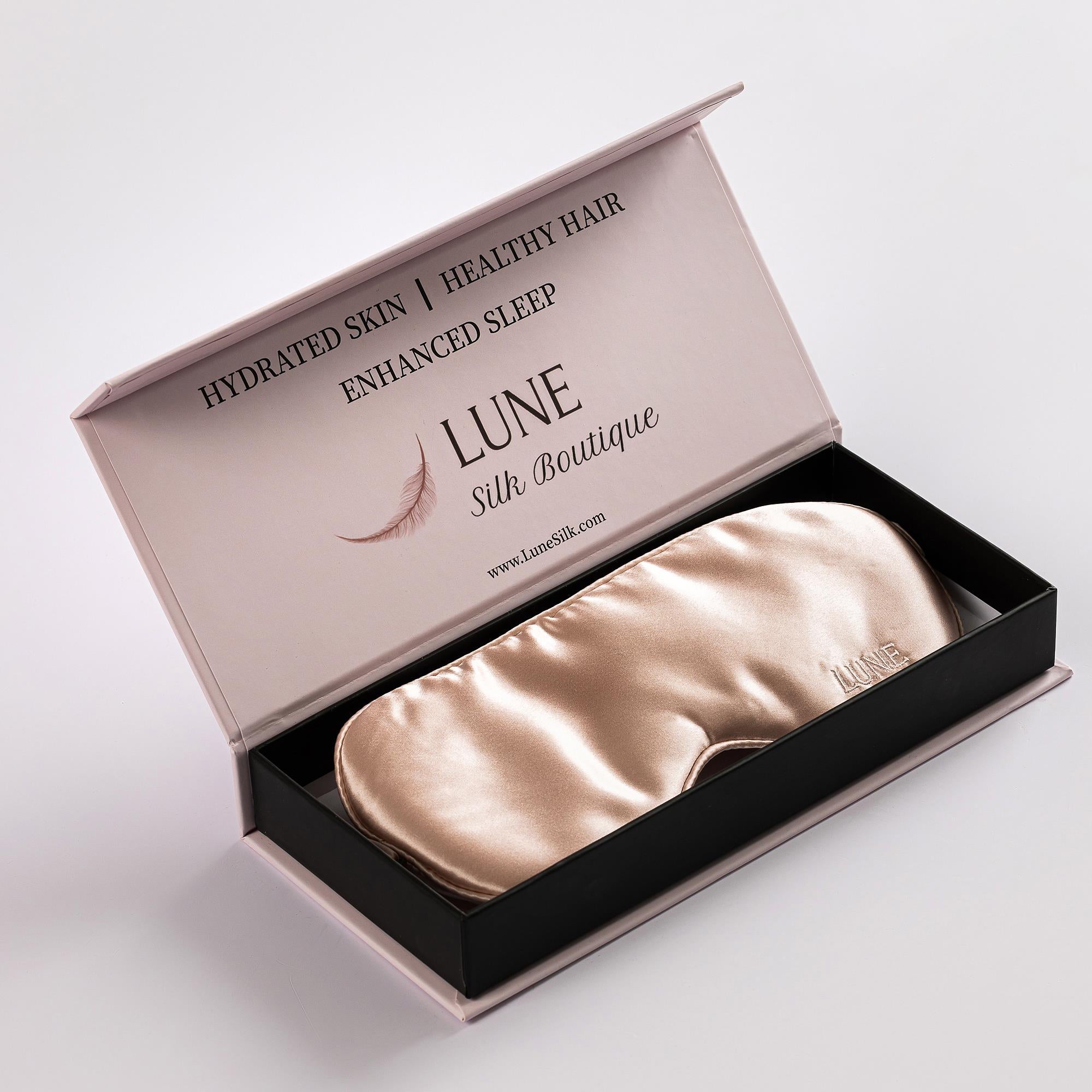 Silk Dress and Silk Eyemask Bundle