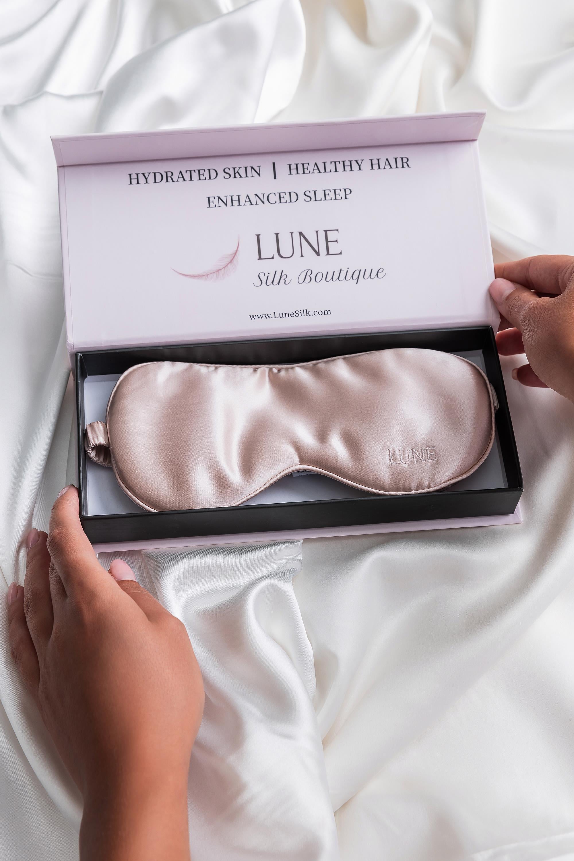 Silk Dress and Silk Eyemask Bundle